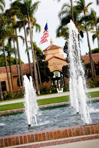 Fountain at NTC Command Center