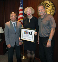 Alan Ziter, County Supervisor Pam Slater-Price, & Richard Ledford