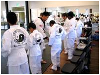 Liberty School kids at US Karate Academy